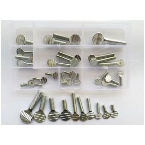 35PCS M5 M6 M8 M10 flat Ping Pong head screws handle twist thumb screw bolts Top Sale