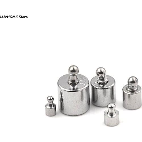 5pcs/set 1g 2g 5g 10g 20g Grams For Digital Scales Precision Calibration Set Chrome Plating Scale Weights Set Home Tool