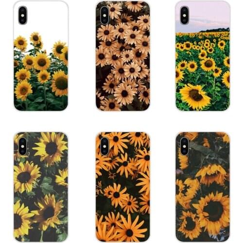 For Samsung Galaxy J1 J2 J3 J4 J5 J6 J7 J8 Plus 2018 Prime 2015 2016 2017 Yellow flower Small daisy sunflower Accessories Covers