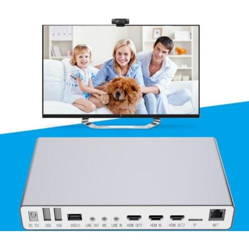 Android 9.0 Split Video Conference Host For HD 1080P Video Camera All-in-one Dual-screen Display 2.4G/5G Wifi Bluetooth 4.0 4K