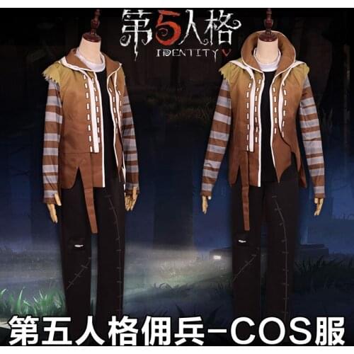 Anime! Identity V Naib Subedar Assassin Cloak Game Skin Leather Gothic Uniform Cosplay Costume Daily Suit Free Shipping