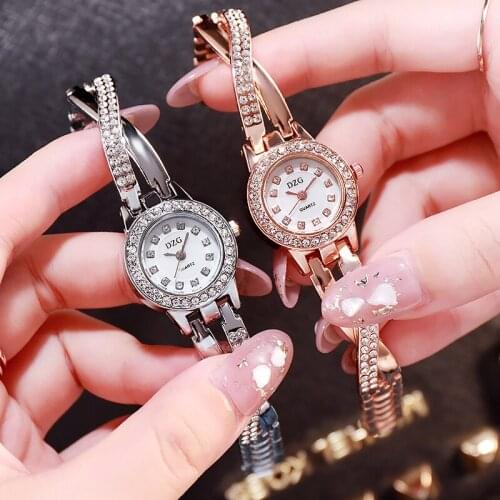 Women Watches Diamond Gold Watch Ladies Wrist Watches Luxury Brand Rhinestone WomenS Bracelet Watches Female Relogio Feminino