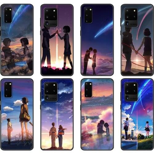 Black tpu Case For Samsung galaxy S20 /S20 PLUS/S20 ultra/S20+ /S20FE back cover Your Name