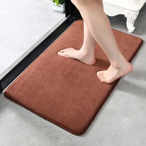 Decoracion Hogar Moderno Plush Kitchen Rug Bathroom Mat Brown Door Mat Felpudo De La Puerta De Entrada Alfombra Cocina Non-slip