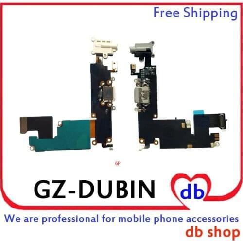 DHL For iPhone 6 Plus 6G Plus 6P Head Jack Audio Charger Flex Cable USB Charging Dock Connector Microphone Wifi Antenn Flex