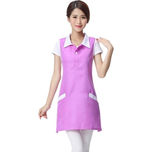 Beauty Salon Apron Sleeveless Salon Beautician Work Clothes Hairdressing Apron Women Beauty Spa Working Apron Waiter Workwear