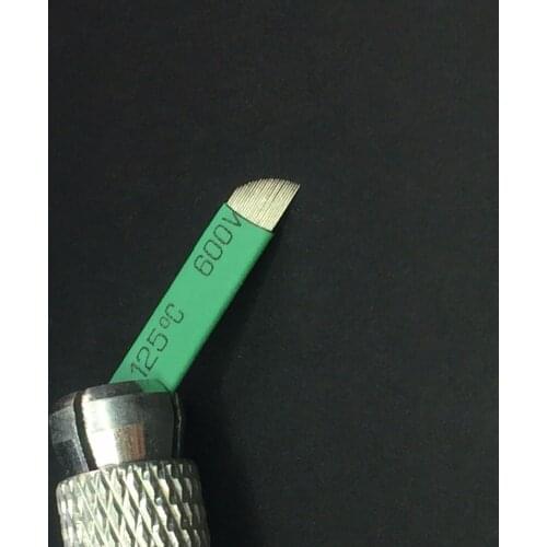 150Pcs 0.20mm Tattoo Needles Permanent Makeup Flex 14 16 18 Pins Eyebrow Embroidery Blade For 3D Microblading Manual Tattoo Pen