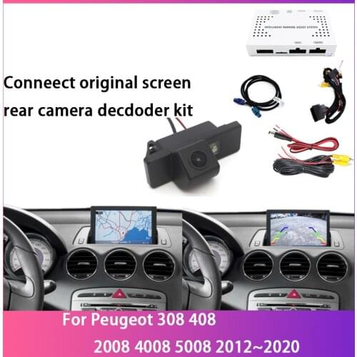Rear Camera For Peugeot 308 408 2008 4008 5008 2012~2020 interface Original Screen upgrade Reversing Parking Camera adapte