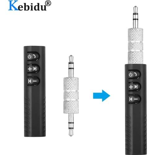 Kebidu Portable Bluetooth 4.1 Receiver Transmitter Audio 3.5mm Jack Bluetooth Car Kit Music Adapter Mini Car AUX