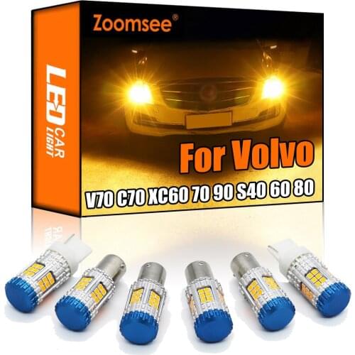 Zoomsee Canbus For Volvo V70 V50 V60 XC60 70 90 C30 C70 S40 S60 S70 S80 No Hyper Flash Error Vehicle LED Turn Signal Light Bulb