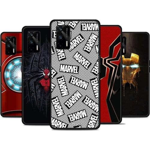 Marvel Iron Spider man For Realme 8 GT Neo Flash Edition Explorer Master Q3 Pro Narzo30 C21 C11 C20A C21Y Phone Case