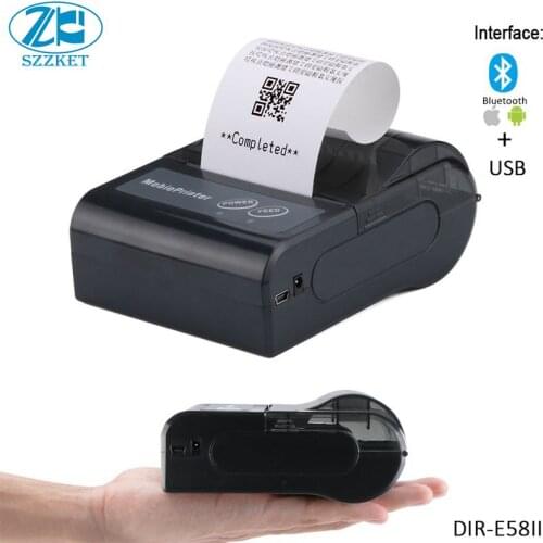 58mm Mini Wireless Bluetooth Handheld Thermal Receipt Portable Printer for Android IOS Windows Pocket thermal printer