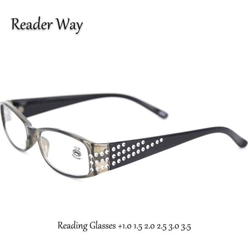 Fashion Design Ladies Reading Glasses +1.0 1.5 2.0 2.5 3.0 3.5 Spring Hinge Small Frame Durable Presbyopic Eyeglasses for Women