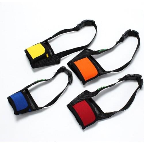 Anti Barking Dog Muzzle for Small Large Dogs Adjustable Pet Mouth Muzzles for Dogs Nylon Straps Dog Accessories