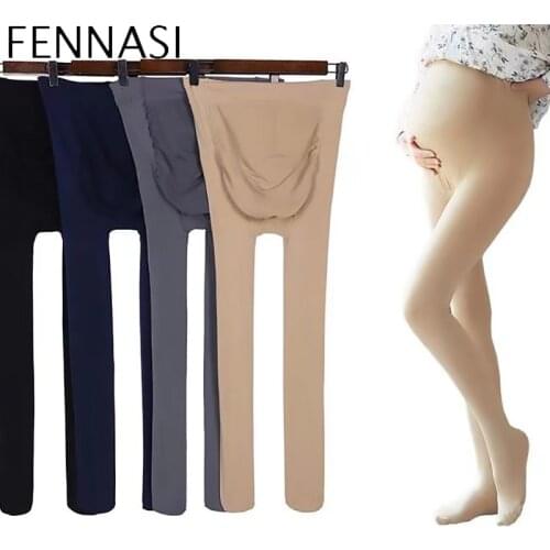 Fennasi New Pegnant Womens Pantyhose 320D Belly Lift Bottoming Socks For Autumn And Winter Plus Velvet Thickening