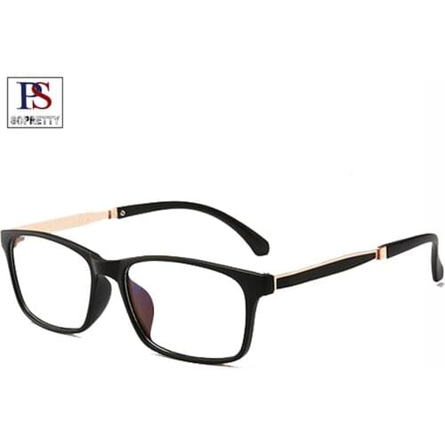 Square Mens Reading Glasses , Ultra Light Presbyopia EyeGlasses ,Coating Blue Eyewear Red Black Frame Spectacles