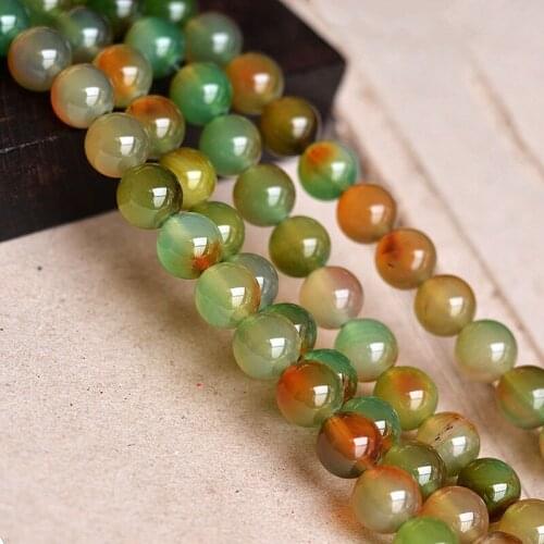 Wholesale Peacock Color Semi-precious Stone Loose Beads 6-16mm Round Beads DIY Jewelry LB032060