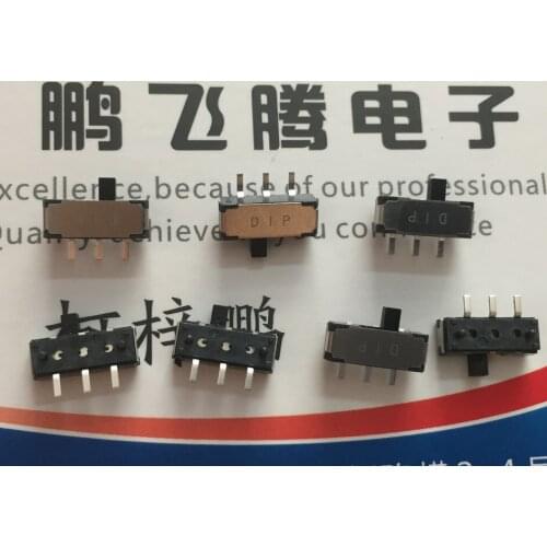 Original new 100% import DIP LSSM12-P-V-T/R table patch toggle switch 3pin 2gear slide side switch