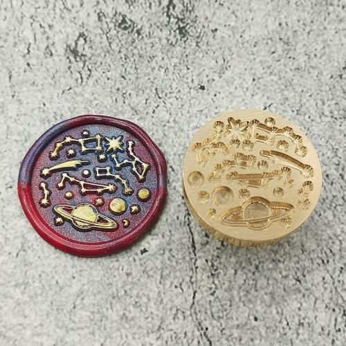 Planet wax stamp meteor constellation Big Dipper star moon Wax Seal Stamp,creative wedding wax stamp set,diy sealing wax stamp