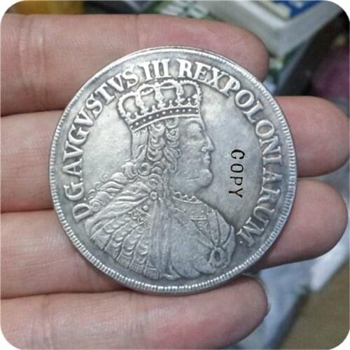 Poland-THALER-1753-AVGUSTUS-III-Rex-Pol -replica coins medal commemorative coins