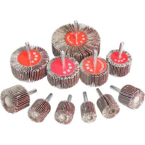 10PC/5pc/2pcs Sandpaper Grinding Flap Polishing Wheels 60-320Grit Sanding Disc Shutter Abrasive Wheel For Drill 6MM Shank