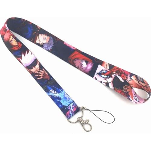 New Anime Jujutsu Kaisen lanyard Neck Strap Lanyards Badge Holder Rope Pendant Key Chain
