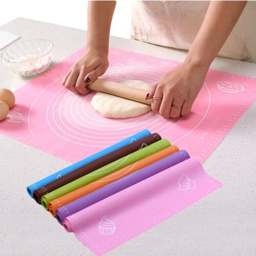 Non-stick Large Silicone Baking Mat Baking Fondant Pastry Mat Scale Rolling Dought Mat Kneading Dough Pad Kitchen Pastry Cooking