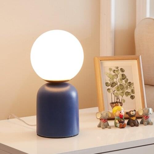 Modern simple desk lamp bedroom bedside fashion warm home art lighting lamp ceramic lamp 069