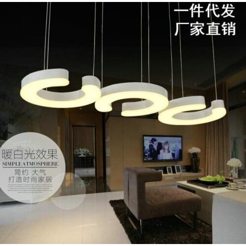 Led chandelier creative simple lighting modern fashion acrylic restaurant lights LED