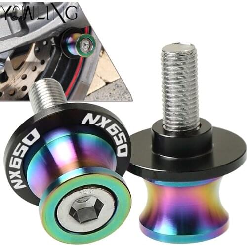 M8 Swingarm Stand Screws Motorcycle Swing Arm Spools Sliders FOR HONDA NX650 J-X DOMINATOR 1988-1999 1998 1997 1996 1995 1994