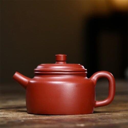 Yixing Hand-made Kungfu Tea Set Purple Sand Teapot Chinese Hand-class Classic Teapot Pu'er Tea Teapot 210ml Ceramic Kettle