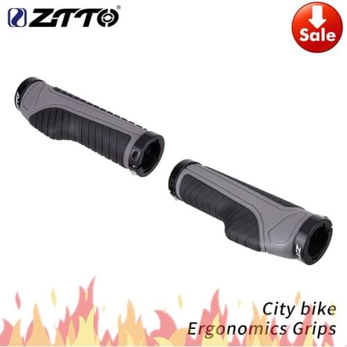 ZTTO City Bike Cycling Ergonomics Grips Lockable Handle Grip Anti Slip For Folding Bike Handlebar 22.2mm AG42 1Pair