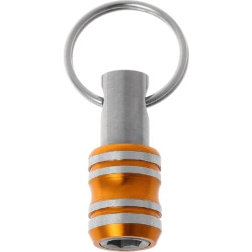 1/4 Inch Hex Shank Screwdriver Bits Holder Extension Bar Drill Screw Adapter Quick Release Easy Change Keychain