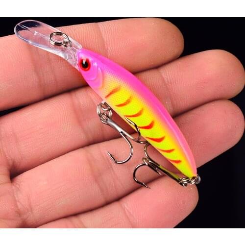 1PC 6G/7CM Fishing Lure Crank Bait Artificial Bass Baits 8# BKB Hook Hard Wobblers Carp Fishing Tackle