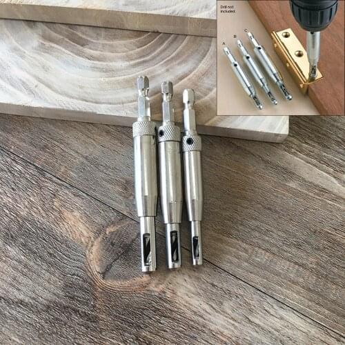 3pcs/set Door hinge hinge drill precision positioning hole 5# 9# 12