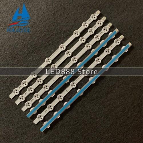 374mm 8 LED Backlight Lamp strip For Hitachi 42" TV Innotek 42FHD-L NDV REV0.2 42HXT12U VES420UNDL-N01 42HXT12U LED42F7275