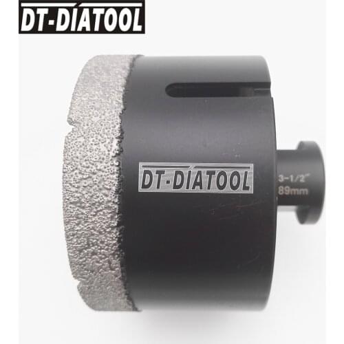 1pc Diameter 3-1/2" 89MM Vacuum Brazed Diamond Dry Drilling Core Bits 5/8-11 thread Drill Bits Hole Saw for Tile Granite Marble