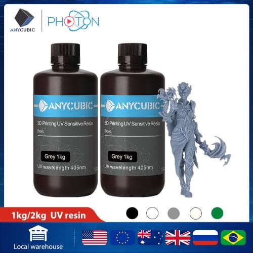 ANYCUBIC 405nm UV Resin For LCD High Precision Quick Curing 1L Liquid Bottle 3D Printer Printing Materials For Photon Photon-S