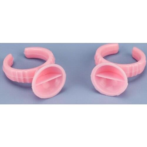 Disposable Glue Holder Ring Cups For Eyelashes Extension Tattoo Pigment Holder Pallet Adhesive Glue Holder Palette Container