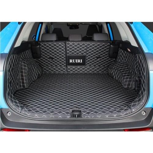 Good quality! Full set car trunk mats for Toyota RAV4 2019 waterproof cargo liner mats boot carpets for RAV4 2020,Free shipping