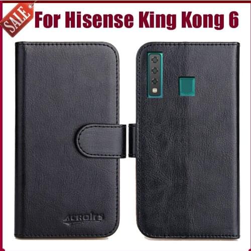 Hot! Hisense King Kong 6 Case 6.52" 6 Colors Flip Soft Leather Phone Wallet Cover For Hisense King Kong 6 Case Stand Card Slots