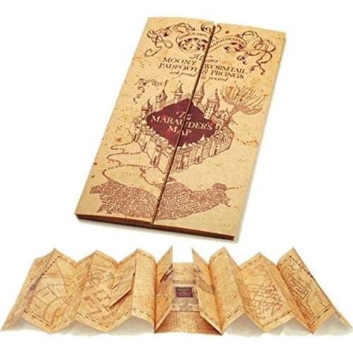 Movie Harried Magic School The Marauders Map of Wizarding World Cosplay Ticket Admission Letter Of School Toy Christmas Gifts