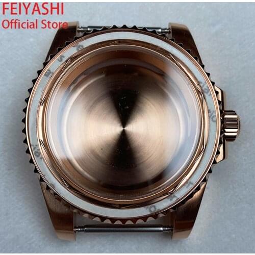 40mm 316L Stainless Steel Mens watches case Submariner Sapphire Glass Maintenance parts nh35 nh36 28.5mm dial movement