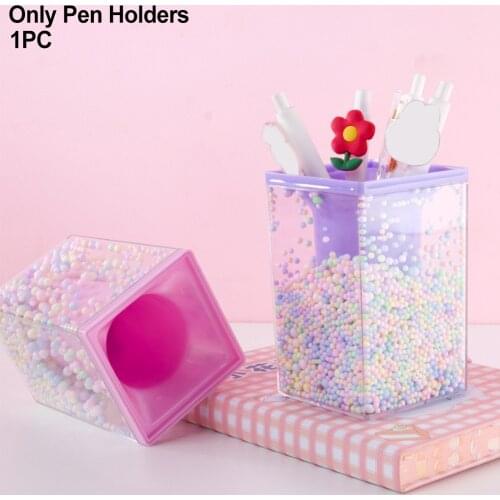 Desktop Ornament Container Pencil Stand DIY Storage Childern Paint Brush Desk Organization Foam Ball Pen Holders Large Capacity