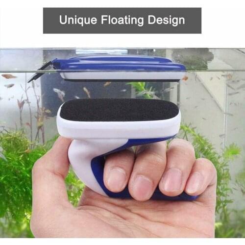 Aquarium Practical Floating Magnetic Brush Fish Tank Glass Algae Scraper Aquarium Window Cleaning Tool Cleaner Magnets Brush-30