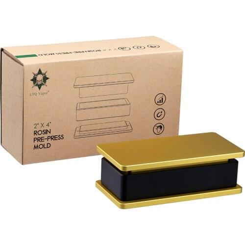 Rosin Pre Press Plate Mold Machine Bags Aluminum Material DIY Mould 2x4inch for Concentrate Wax Oil Extraction Pressing Tool Kit