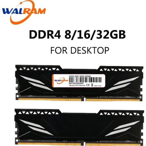 UDIMM Desktop Memory DDR4 8GB 16GB 2400 2666 3000 3200 PC RAM With Heatsink Radiator Cooling Heat Sink Cooler for Computer