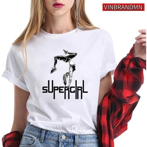 SUPER GIRL T shirt women Hiphop Street Workout T-shirt Wonder Streetwear Dance tshirt Parkour Backflip Tee shirt Hipster Apparel