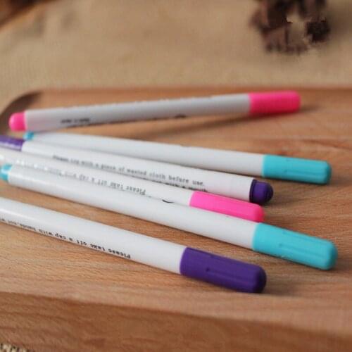 2PCS Soluble Cross-Stitch Water Erasable Pens Vanishing Fabric Marker ink pen pencil DIY needlework sewing tools accessories