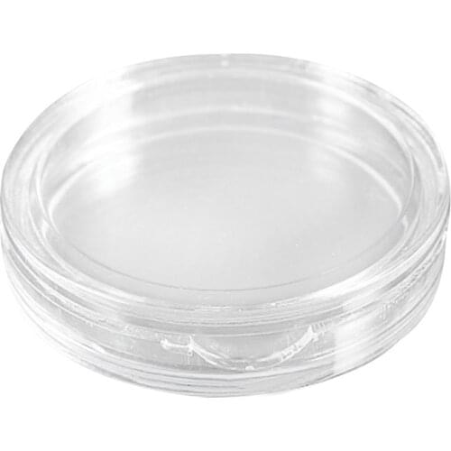 10 pcs Small round transparent plastic coin capsules box 38mm